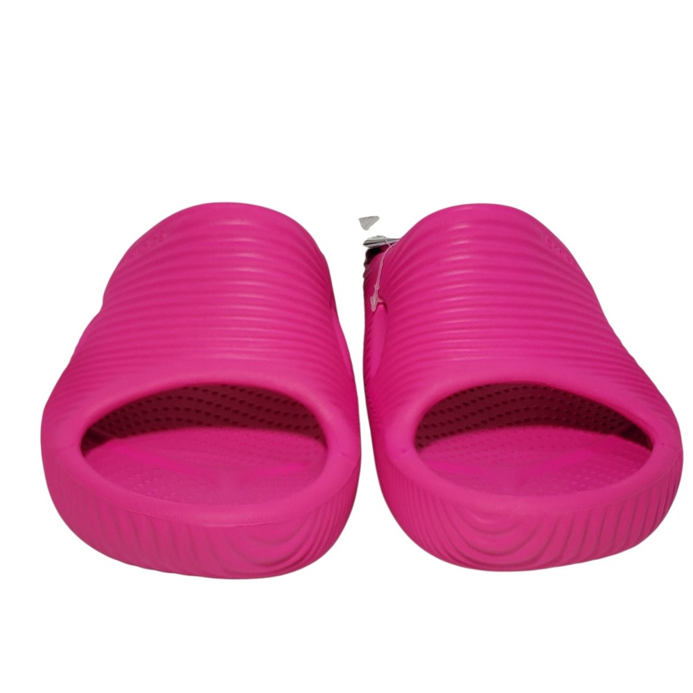 Crocs Mellow Tide Recovery Slides Womens 9 Mens 7 Pink Crush Comfort Sandals NEW - Picture 5 of 15